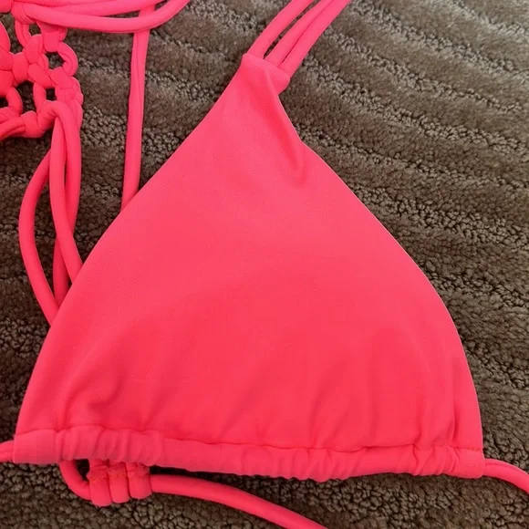 American eagle, orange triangle, bikini top, size medium - Picture 3 of 6